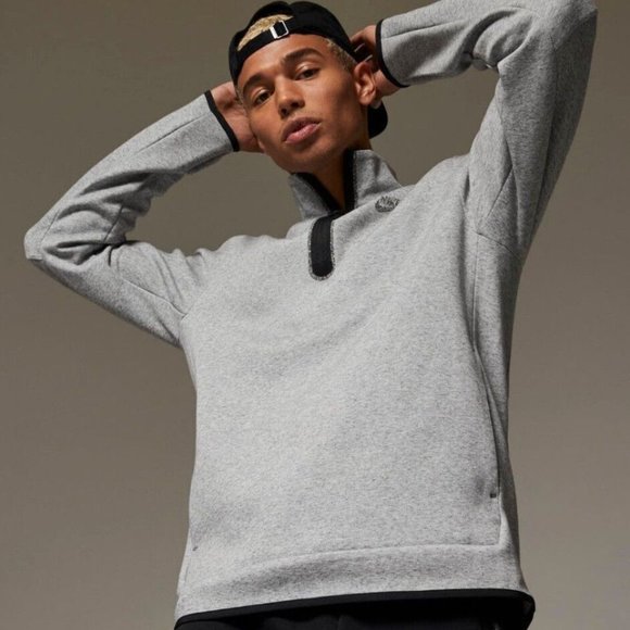 Nike Sportswear Tech Fleece Men's 1/2-Zip Top Heather Grey size Large - Picture 1 of 8